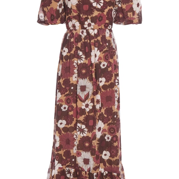 Antik Batik Lorette Floral Coupé cotton maxi dress - Picture 4 of 6